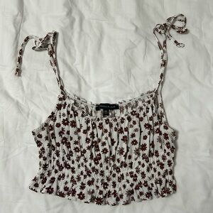 Pacsun Ffloral crop top